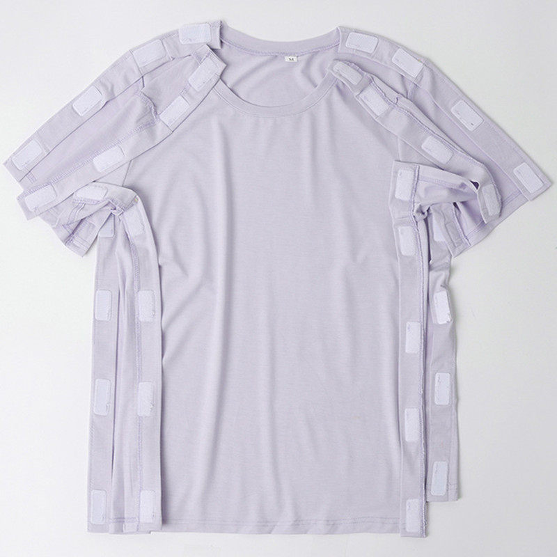 放疗衣服女肩膀开口上衣