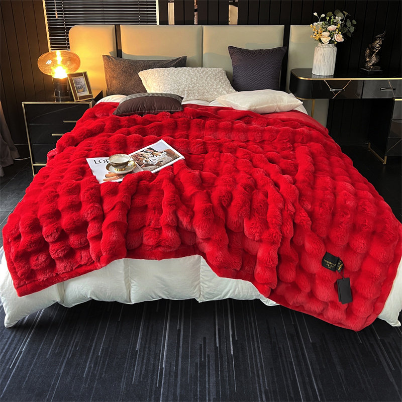 简约结婚陪嫁高档毛毯大红色婚庆拉舍尔盖毯女方陪嫁喜毯子沙发毯,床上用品,休闲毯/毛毯/绒毯,淘宝优惠券,粉丝福利购,淘宝优惠卷