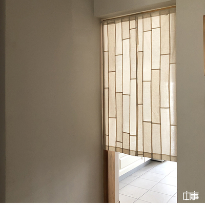 |▋本事|▋棉麻夏布手工拼布门帘 隔断暖帘 半帘 可定制 LZ45-2