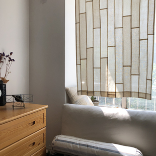 |▋本事|▋棉麻夏布手工拼布门帘 隔断暖帘 半帘 可定制 LZ45-1