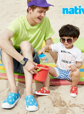 【清仓断码】native超轻透气经典款童鞋亲子洞洞鞋男女凉鞋