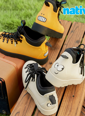 native欧包靴秋冬新款Fitzsimmons表情包儿童男女鞋童鞋亲子靴