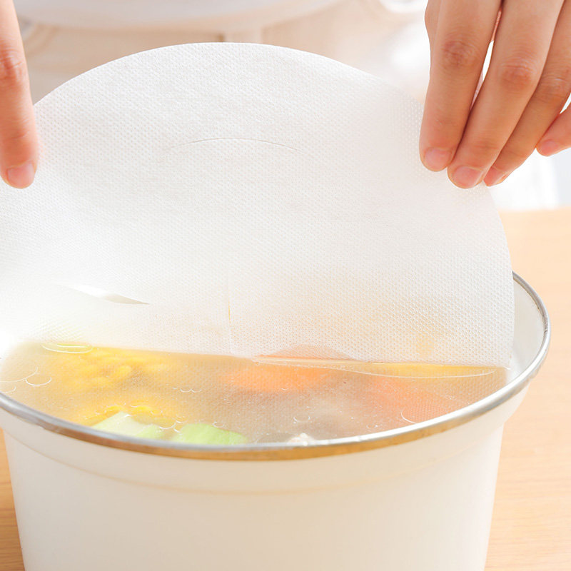 日本厨房吸油纸食物专用煲汤油炸食用硅油纸去油滤油纸食品吸油膜