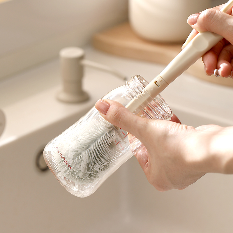 清洗奶瓶刷水杯长柄家用厨房硅胶
