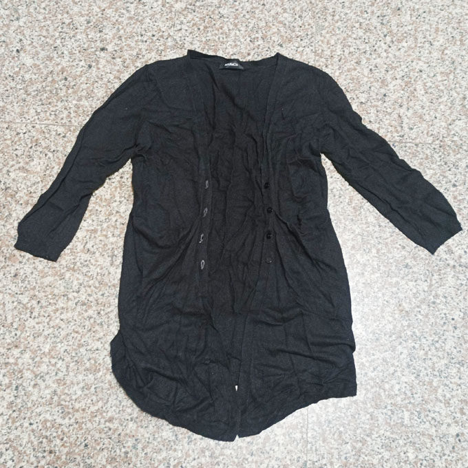 外贸原单大牌纯棉弹力修身中长款开衫女士毛衣针织衫2026春秋1