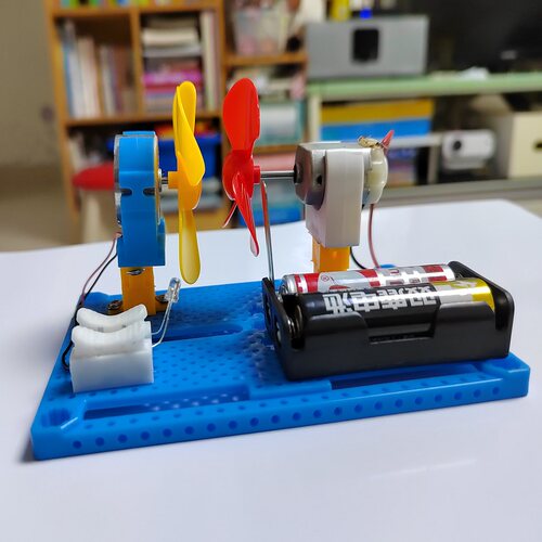 优学街科技小制作风力发电机模型