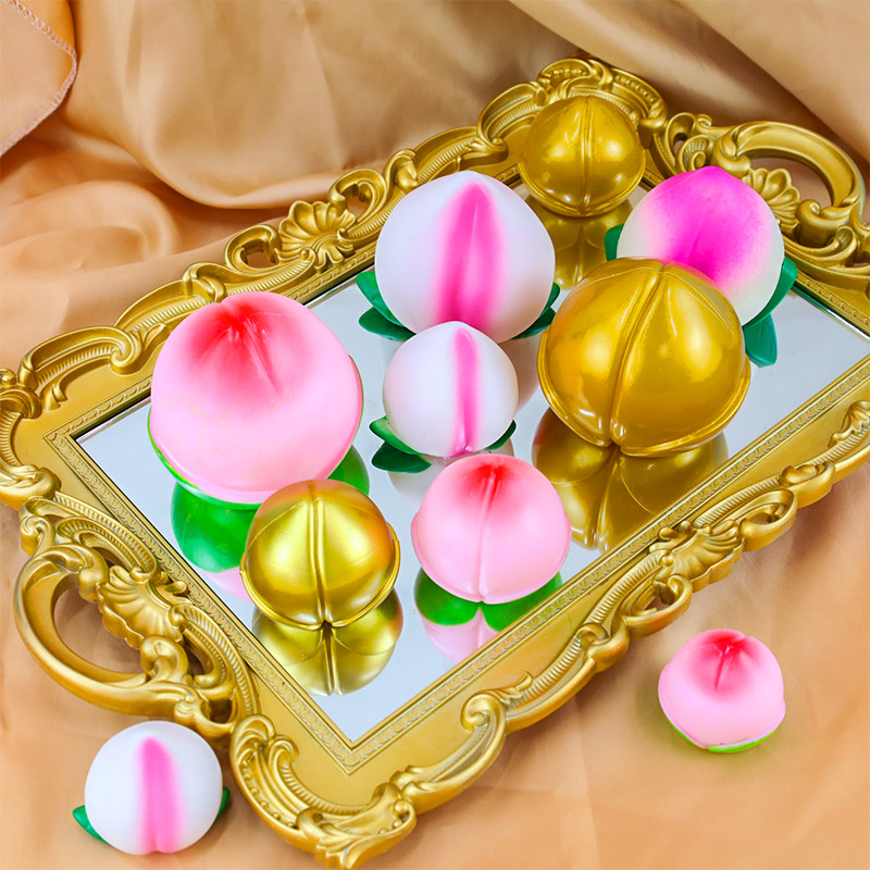 10个装寿桃蛋糕装饰祝寿摆件生日寿公寿婆装扮烘焙蛋糕插件摆件