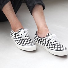 VANS Authentic安纳海姆黑白棋盘格AUT男女板鞋帆布鞋VN0A38ENOAK