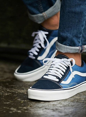 VANS OLD SKOOL海军蓝经典多色低帮男女休闲帆布板鞋 VN000D3HNVY