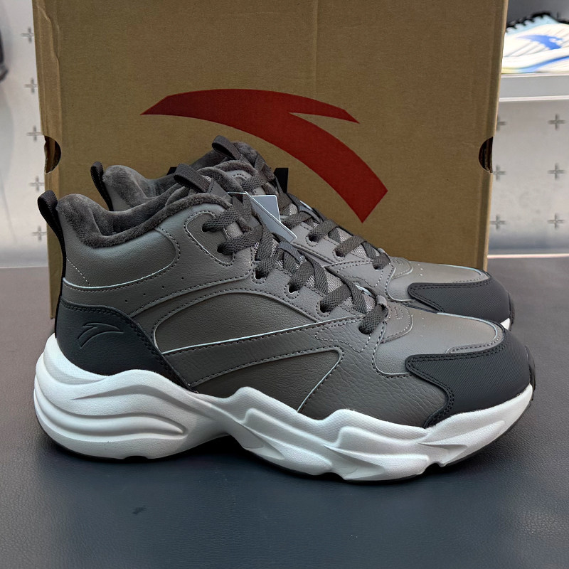 ANTA/安踏引力男鞋2025冬新款休闲加绒保暖炽热科技棉鞋112548954