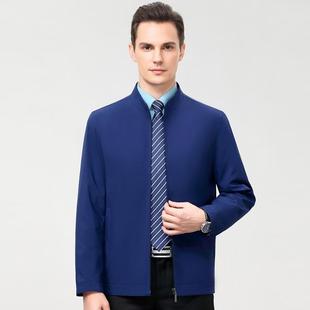 J行政上衣领 中老年爸爸219 夹正品 牌桑套蚕丝克男立外春秋冬新款