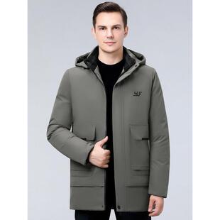 新款服年棉衣男士羽绒棉中长8868-F款冬加厚保暖季棉袄中老男爸爸