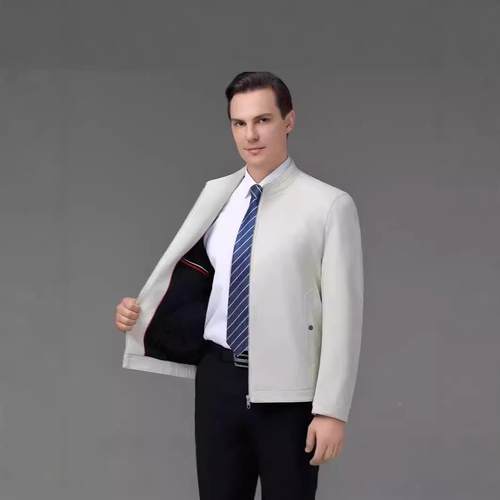 秋冬新款海宁皮真皮男立绵羊皮夹克短款修领身休闲衣2401-BB皮外