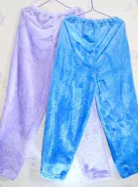 外贸女童家居服裤子法兰绒秋冬