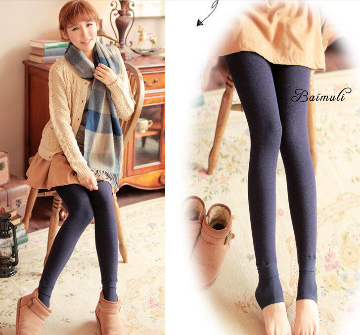 Pantalon collant jeunesse en cachemire - Ref 754600 Image 3