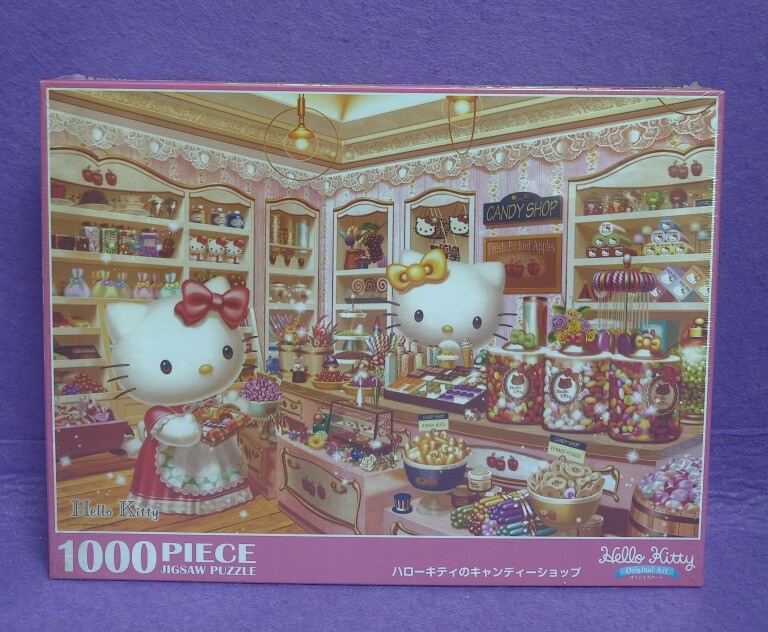 盒瑕 绝版现货beverly日本拼图1000片凯丽猫Hello Kitty糖果店
