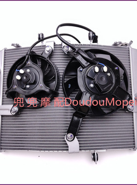 钱江赛800赛600RS水箱风扇总成QJ700GS-L水箱散热器风扇冷却器