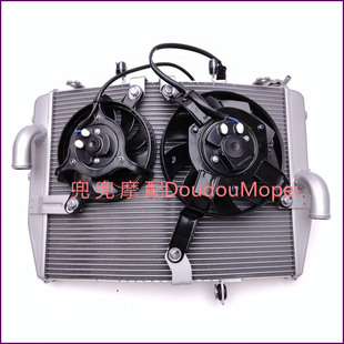 钱江赛800赛600RS水箱风扇总成QJ700GS-L水箱散热器风扇冷却器