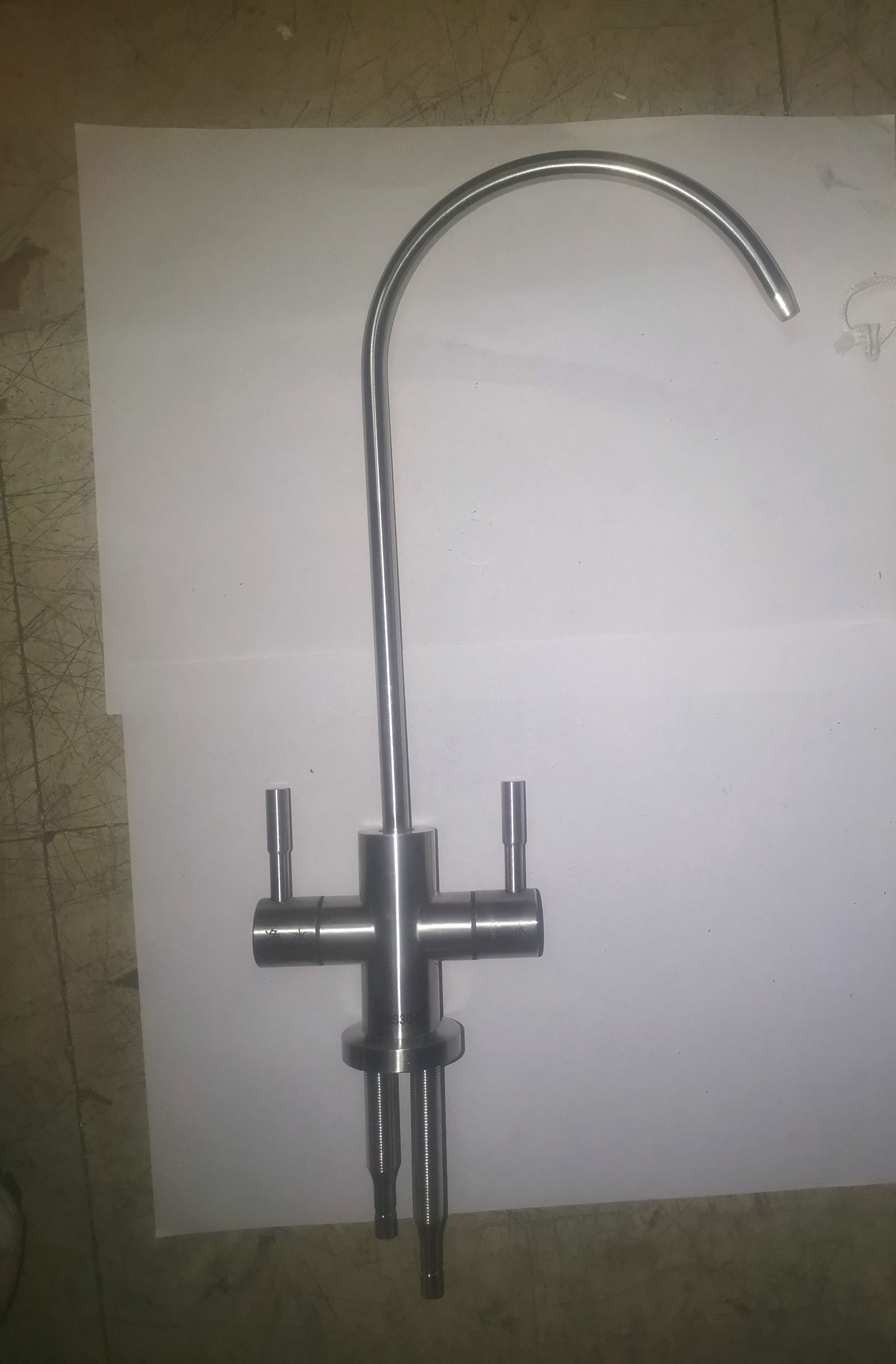 菲浦斯M8/M5反渗透纯水机直饮净水器水龙头SUS304不锈钢双孔龙头