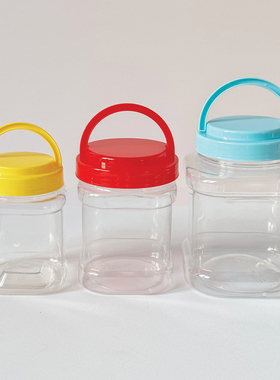 380ml530ml1000ml糖果食品萌粒包装收纳塑料罐(K172K8901K192)