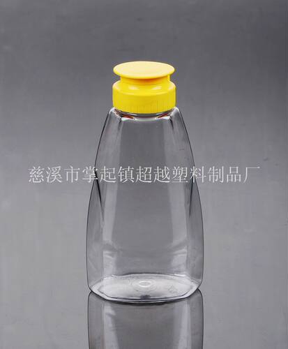 400g硅胶阀盖 蜂蜜瓶 果酱瓶 果汁瓶 挤压塑料瓶(GF022)