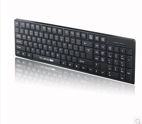 雷技K19 超薄超轻有线键鼠套装 USB接口键盘