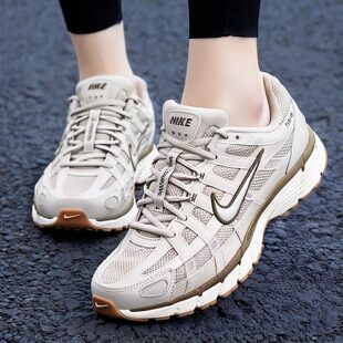 耐克跑步鞋女鞋2026春季新款老爹鞋P-6000增高轻便透气运动休闲鞋