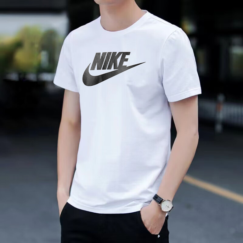 耐克短袖男装夏季新款运动服跑步训练健身衣休闲纯棉透气圆领T恤