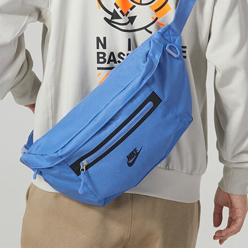 耐克斜挎包新款PREMIUM腰包收纳拉链口袋时尚个性简约单肩包胸包