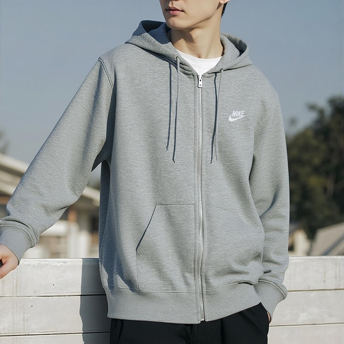 Nike耐克正品连帽外套男2025秋季新款针织运动服夹克男子毛圈上衣