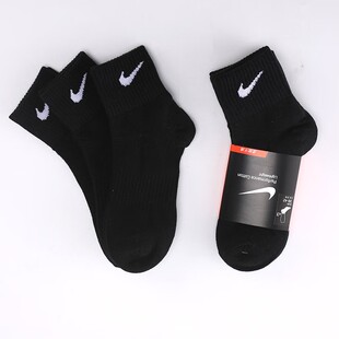 Nike耐克薄款运动袜袜子正品中筒袜跑步训练袜男女针织袜新款短袜