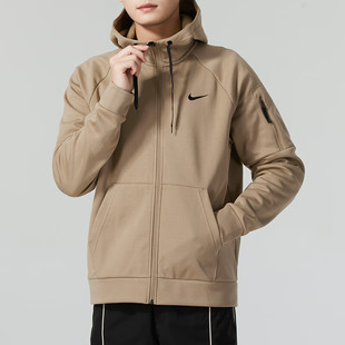 NIKE耐克正品外套男士冬季新款加绒户外运动保暖上衣连帽休闲夹克