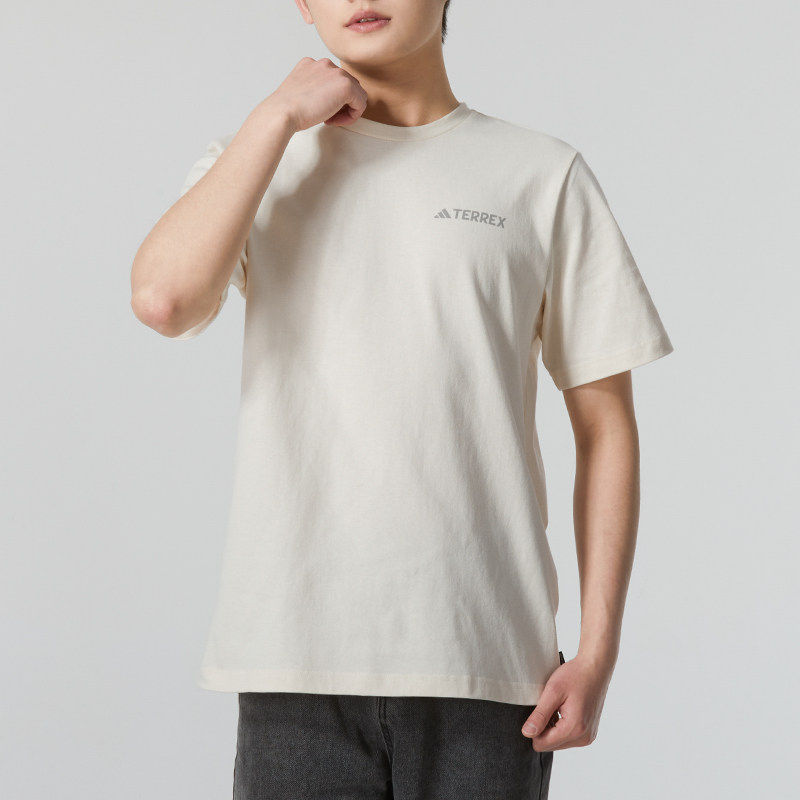 阿迪达斯T恤男装短袖夏季新款运动服跑步透气休闲宽松半袖IS0287