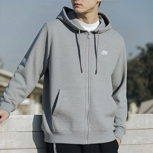 NIKE耐克男装冬季新款运动服休闲连帽加绒保暖跑步防风夹克外套