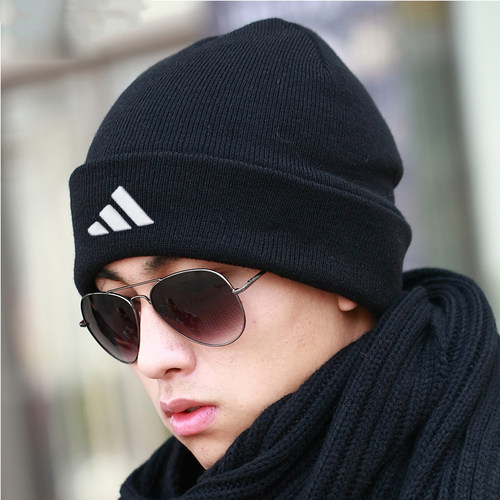 阿迪达斯男女帽户外骑行保暖毛线