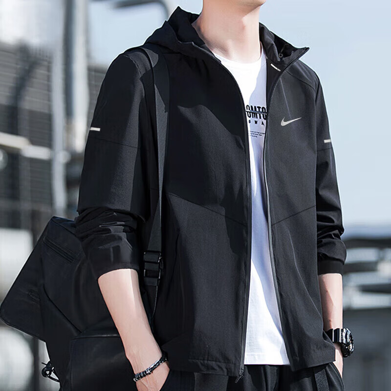 Nike耐克外套男士2025秋季新款运动服休闲透气防风速干冲锋衣夹克