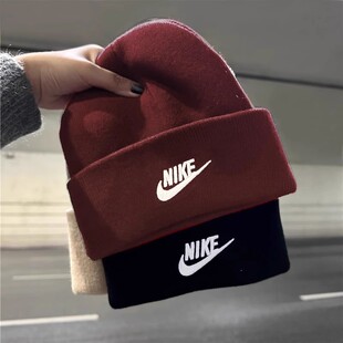 NIke耐克运动帽男帽女帽2025秋季新款休闲帽针织帽保暖舒适毛线帽