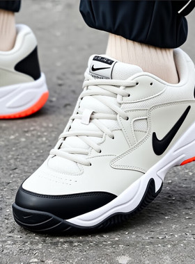 NIKE CURT LITE 2网球鞋耐克鞋子正品运动鞋子轻便跑步鞋新款男鞋