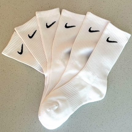 Nike耐克正品男袜女袜新款透气吸汗长筒袜篮球袜时尚三双装休闲袜