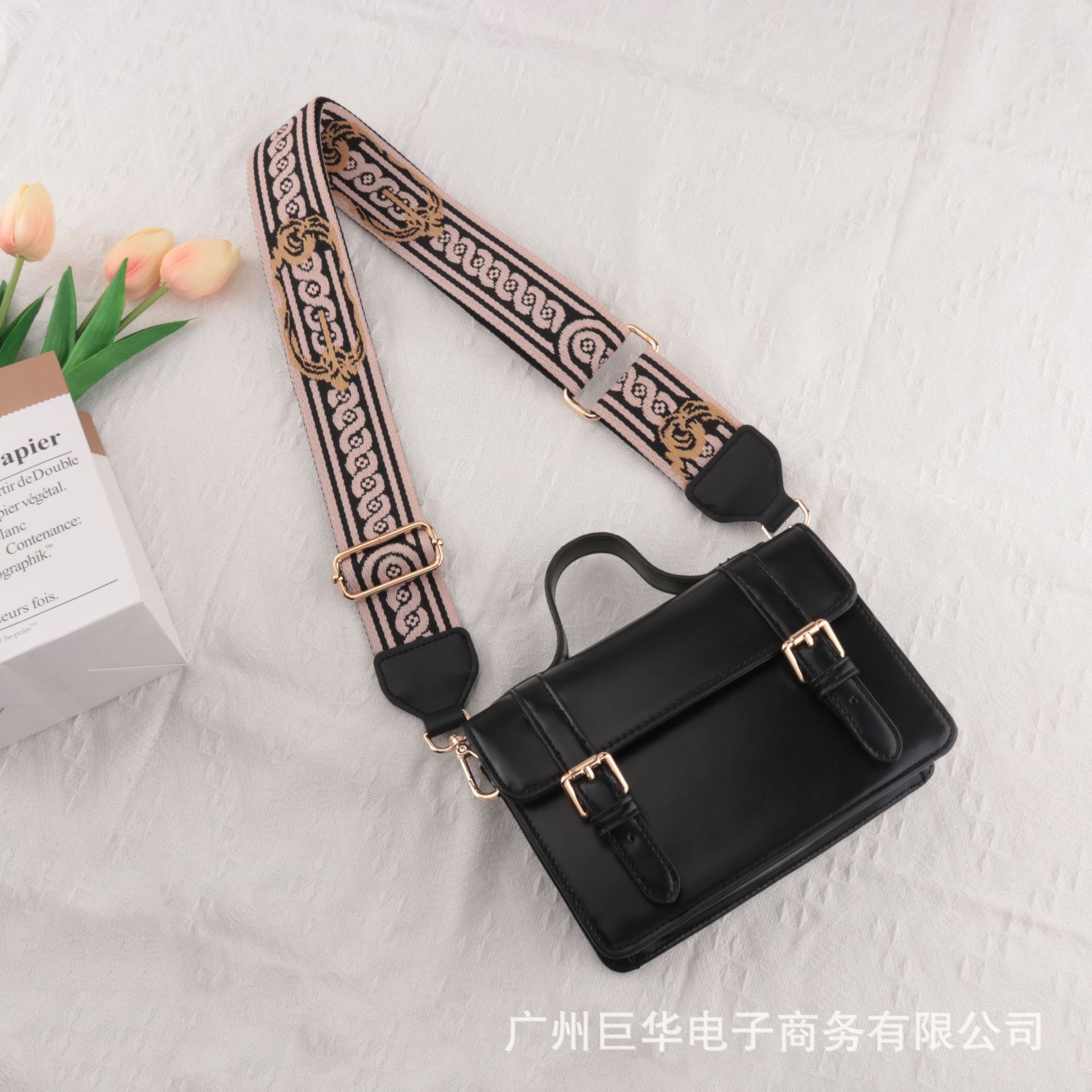 新款女士包带配件斜挎可调节肩带个性涤纶百搭包包肩带单肩包