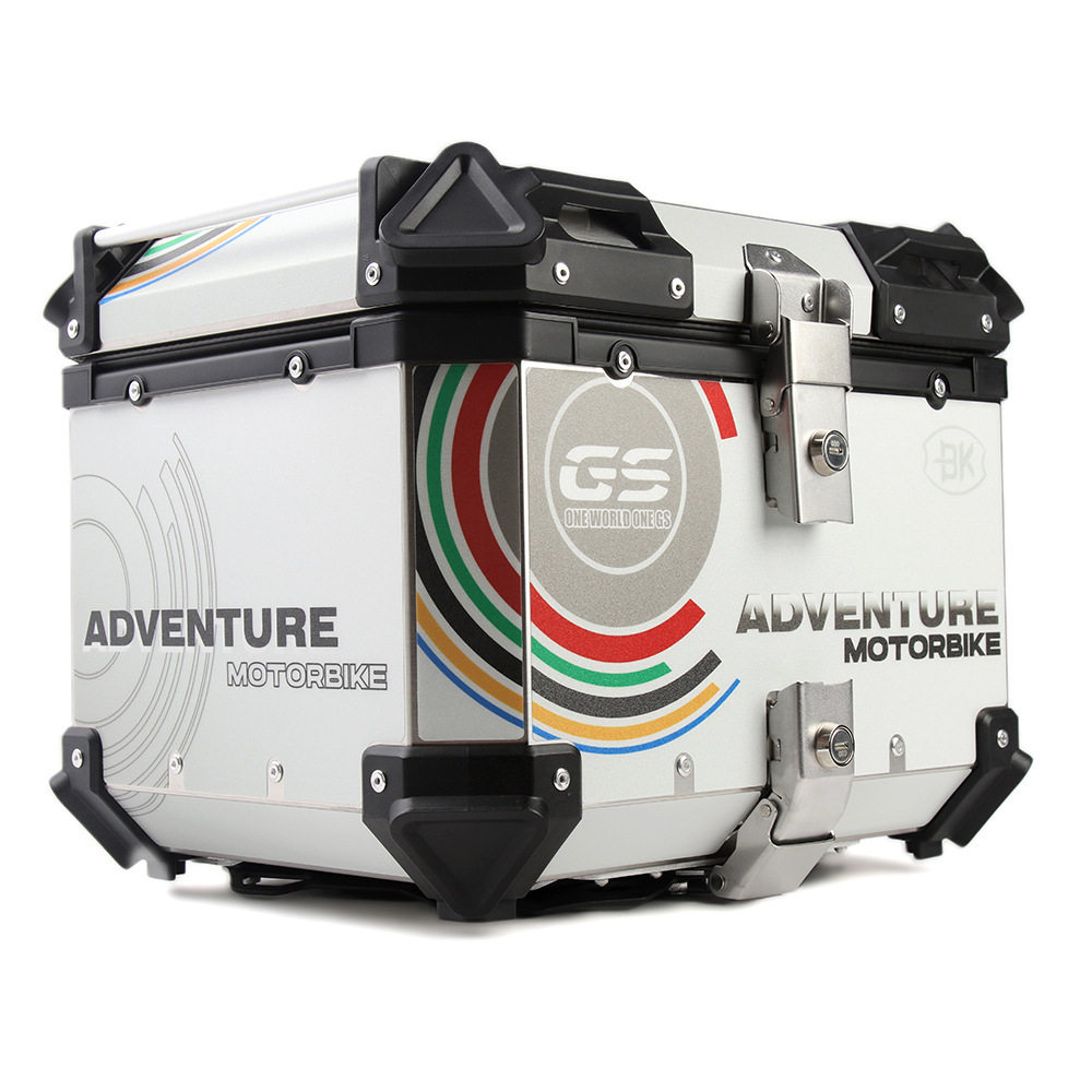 45L贴画摩托车铝合金快拆尾箱踏板车储物箱小牛九号电动车后备箱