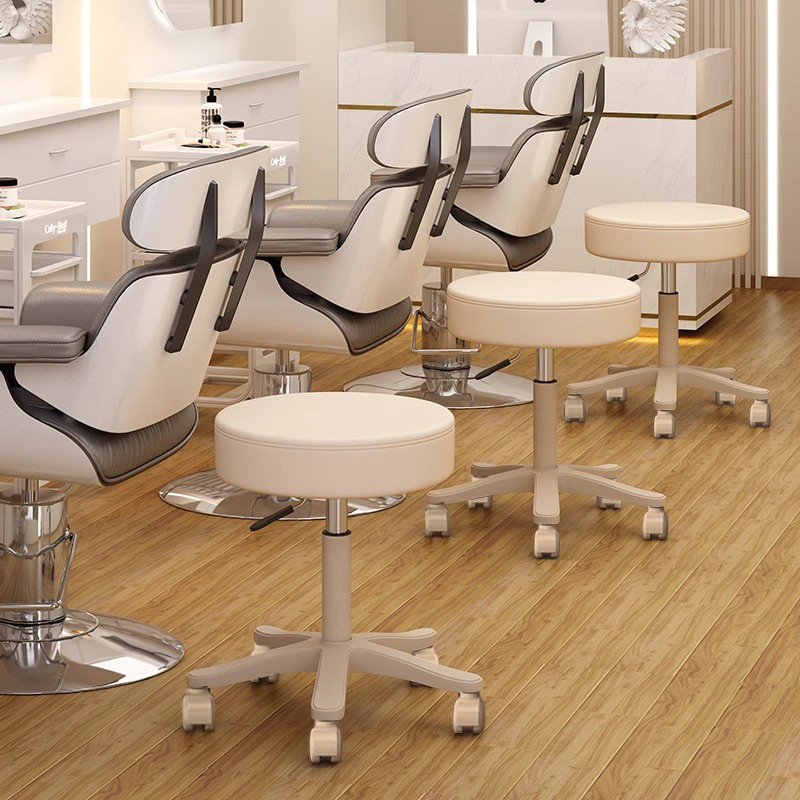 美容院凳子吧台椅滑轮升降旋转圆凳美发美甲化妆梳妆凳吧凳高脚凳