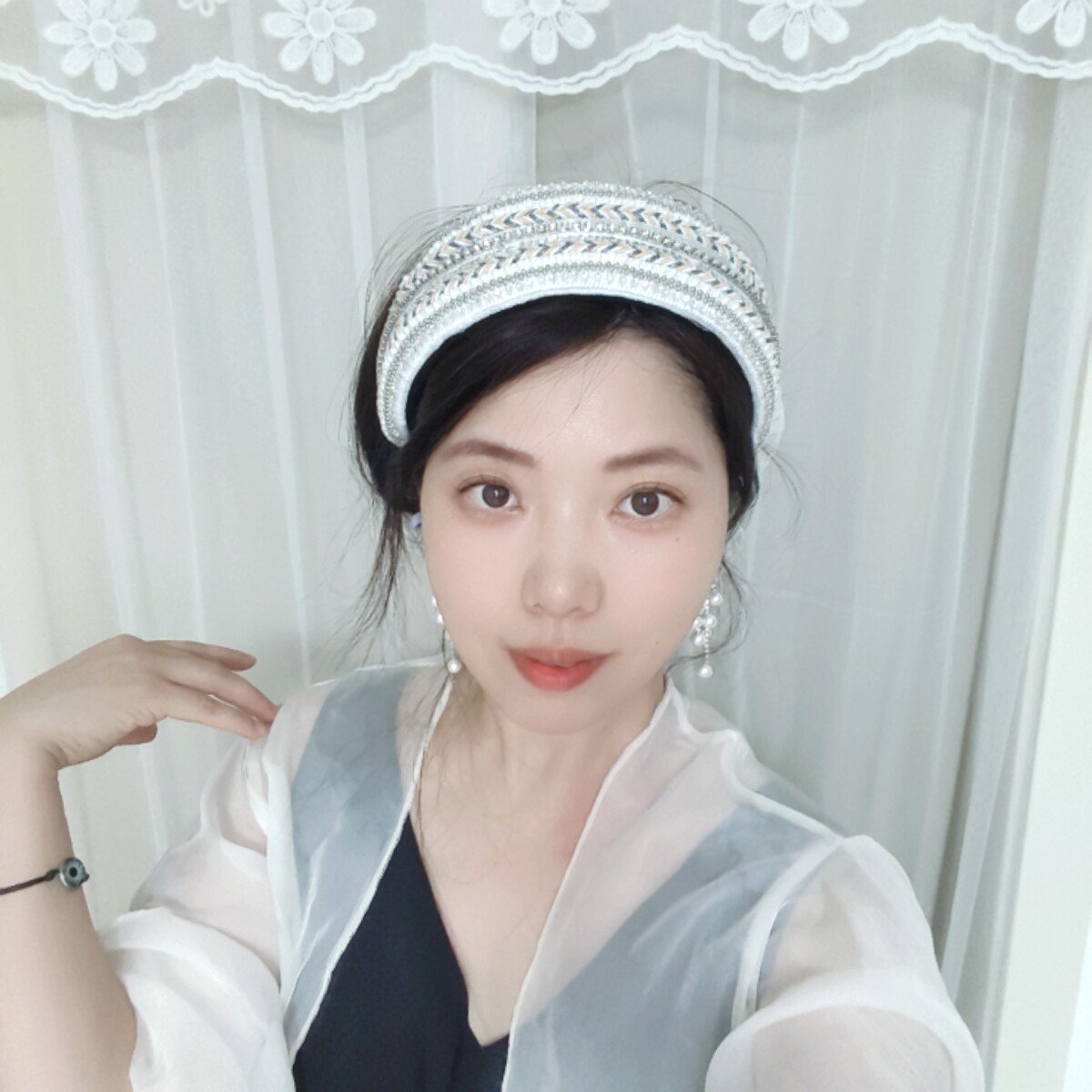 复古民族风白色镶钻宽约发箍女外出压发头箍气质发卡韩版东大门