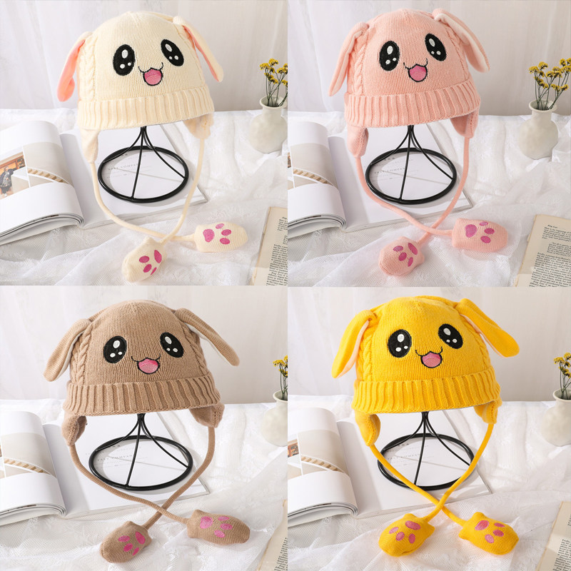 可爱皮卡丘帽子一耳朵护耳网红