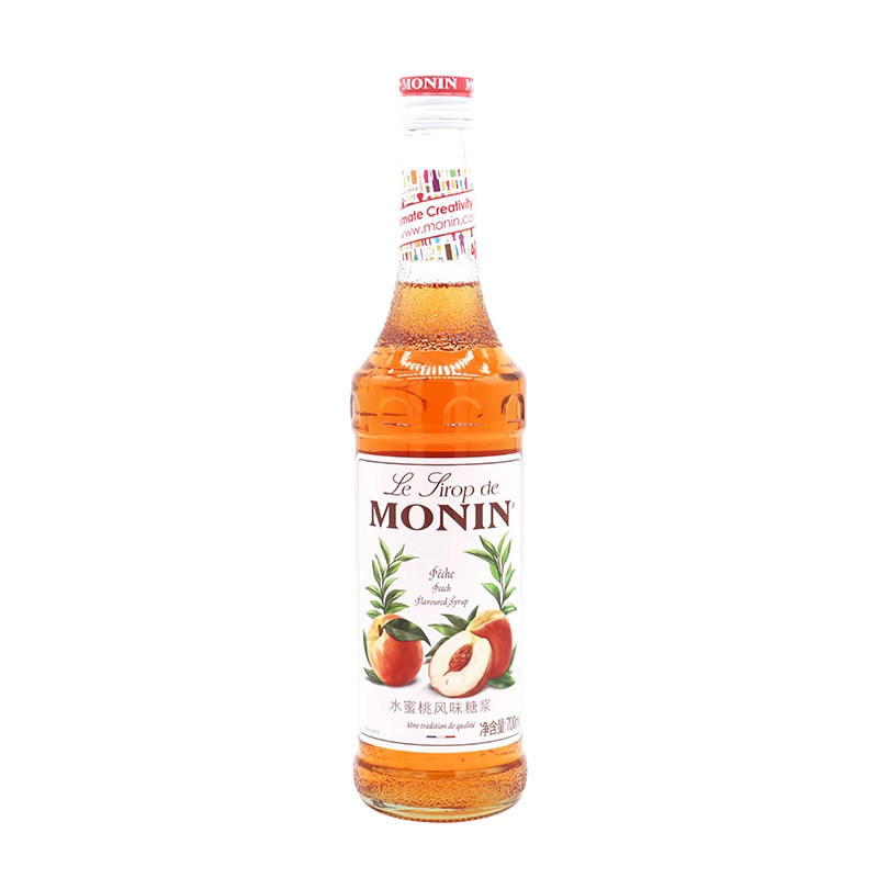 莫林MONIN PEACH 水蜜桃糖浆果露 调饮品鸡尾酒700ML