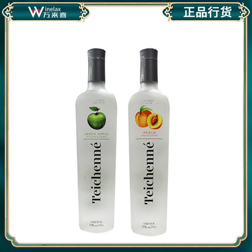 西班牙进口天仕尼蜜桃青苹果利口酒Teichenne liqueur 调酒700ml