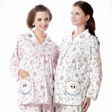 春夏季新款孕妇哺乳睡衣家居服服坐月子衣服产妇喂奶衣孕妇服