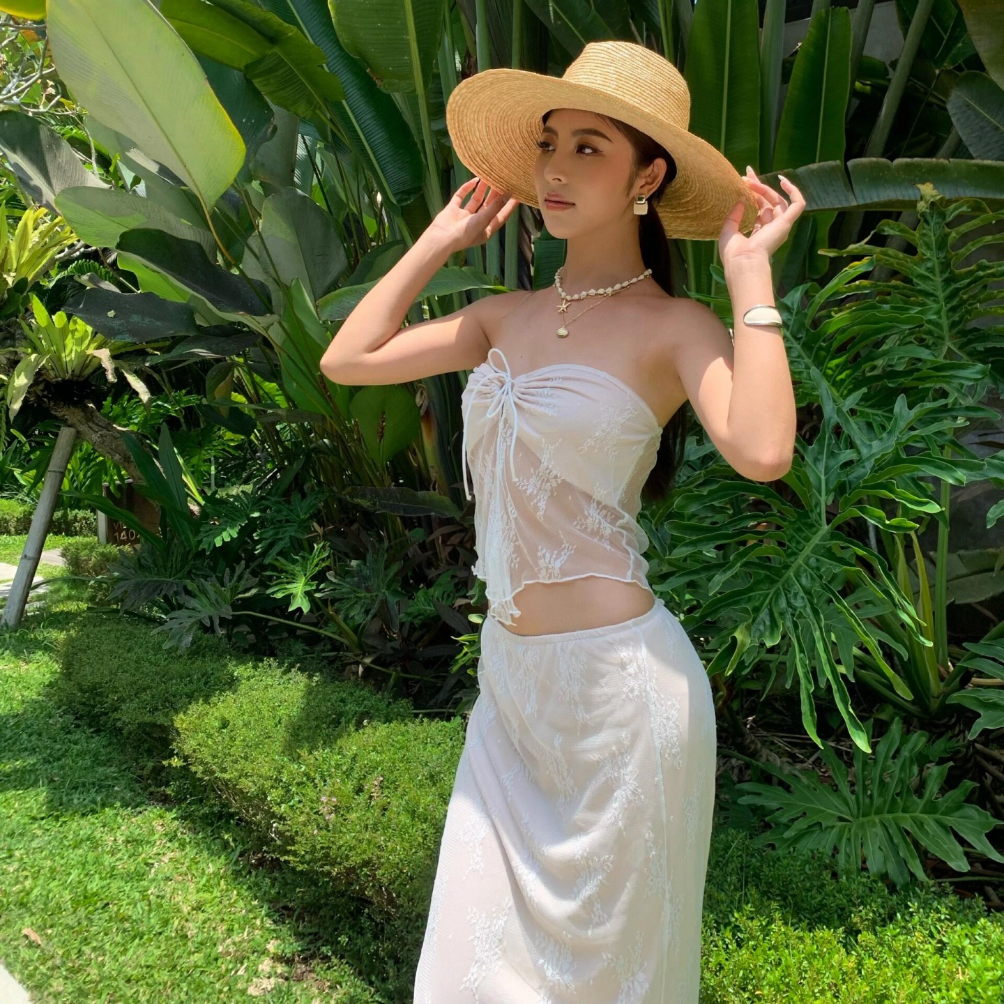 海妮莎泰国2025新款泳衣分体性感纯欲风可爱女神比基尼度假泳装