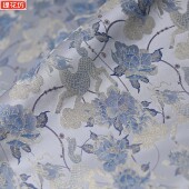 面料 旗袍面料手工diy服装 新中式 国风提花布料秋冬连衣裙套装