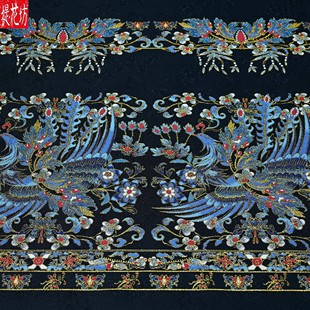 提花坊翠羽马面裙织金妆花气质显瘦国风新中式汉服提花面料